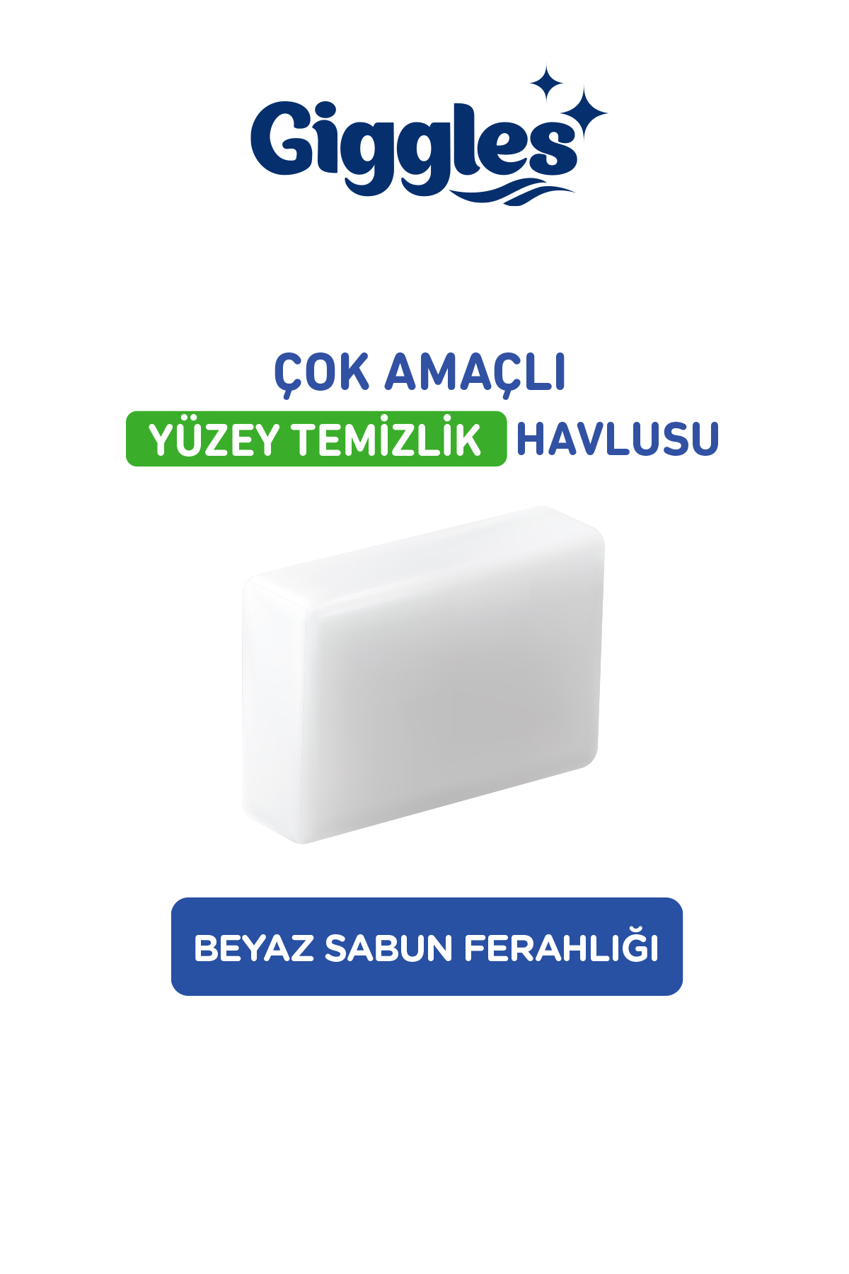 Giggles XXL İz Bırakmayan Yüzey Temizlik Havlusu -  (Beyaz Sabun-Çiçek Bahçesi-Okyanus Esintisi)  1200 Havlu